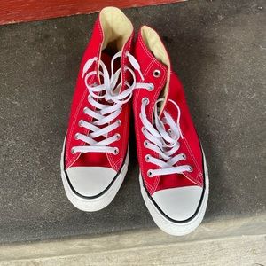 Red high top converse